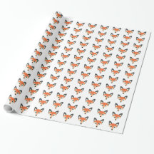 Red Fox - Glossy Wrapping Paper, 30" x 15'