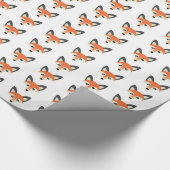 Red Fox - Glossy Wrapping Paper, 30" x 15' Geschenkpapier (Ecke)