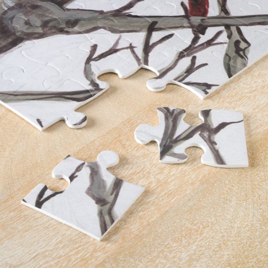 Red Fox Gray Forest Woods Jigsaw Puzzle Schwierigk (Seite)