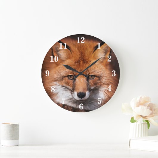 Red Fox Große Wanduhr (Zuhause)