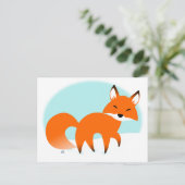 Red Fox Holiday Postkarte (Stehend Vorderseite)