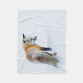 Red Fox im Winter Fleecedecke (Vorderseite)