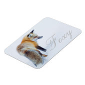 Red Fox im Winter Magnet (Linke Seite)