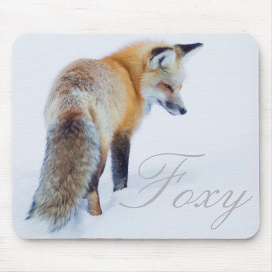 Red Fox im Winter Mousepad (Vorne)
