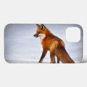 Red Fox im Winterschnee Case-Mate iPhone Hülle (Rückseite (Horizontal))