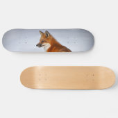 Red Fox im Winterschnee Skateboard (Horizontal)