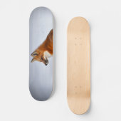 Red Fox im Winterschnee Skateboard (Vorderseite)