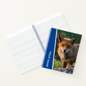 Red Fox in Australien, Blue Notizblock (Innenseite)