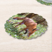 Red Fox in den Bluebells Untersetzer (angewinkelt)