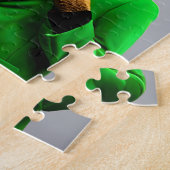 Red Fox in einem grünen St. Patrick's Day Anzug Puzzle (Seite)