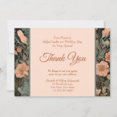 Red Fox in einem Viktorianischen Englischen Garten Dankeskarte (Rückseite)