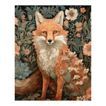 Red Fox in einem Viktorianischen Englischen Garten