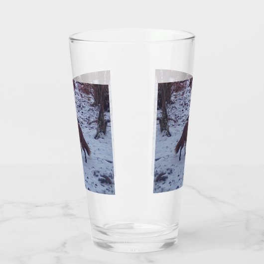 Red Fox in Snow Glas (Links)