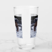 Red Fox in Snow Glas (Rechts)