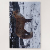 Red Fox in Snow Jigsaw Puzzle (Vertikal)