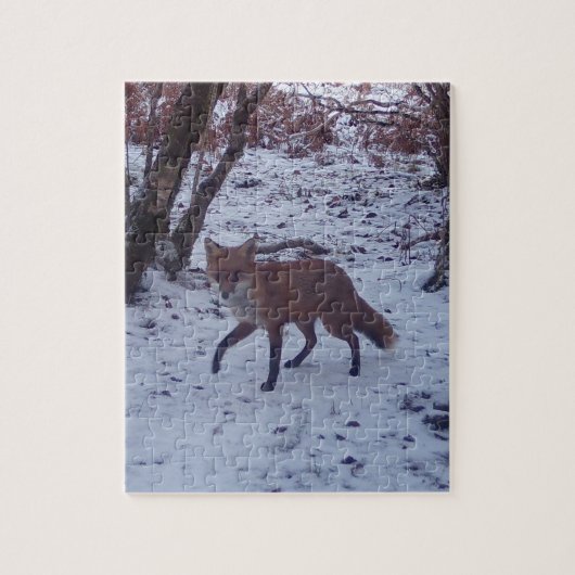 Red Fox in Snow Jigsaw Puzzle (Vertikal)