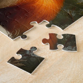 Red fox in winter forest puzzle (Seite)