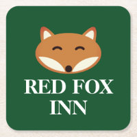 Red Fox Inn Pub benutzerdefinierte Bar Untersetzer
