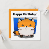 Red Fox Karte (Vorderseite/Rückseite Beispiel)
