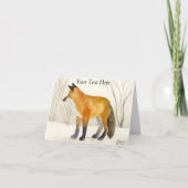 Red Fox Karte (Vorderseite)
