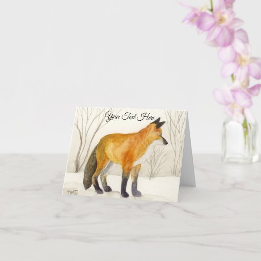 Red Fox Karte (Orchidee)