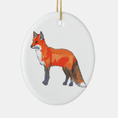 Red Fox Keramik Ornament (Rechts)