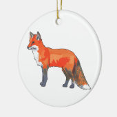 Red Fox Keramik Ornament (Links)
