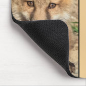 Red Fox Kit - Customizable full year 2025 calendar Mousepad (Ecke)