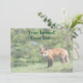 Red Fox Kit Einladung (Stehend Vorderseite)