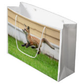 Red Fox Kit im Hudson Tal Große Geschenktüte (Vorderseite Schrägansicht)