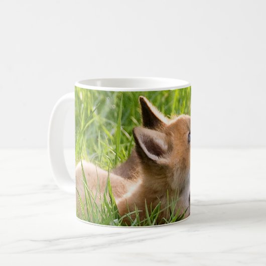 Red Fox Kit Kaffeetasse (Vorderseite Links)