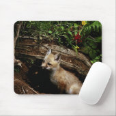 Red Fox Kit Mousepad (Mit Mouse)
