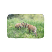 Red Fox Kits Badematte (Vorderseite)