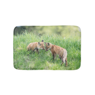 Red Fox Kits Badematte