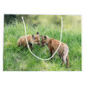 Red Fox Kits Große Geschenktüte (Rückseite)