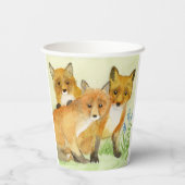 Red Fox Kits Pappbecher (Rückseite)