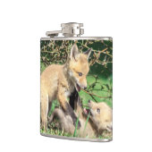 Red Fox Kits Playing Flachmann (Links)