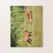 Red Fox Kits Playing Puzzle (Vertikal)
