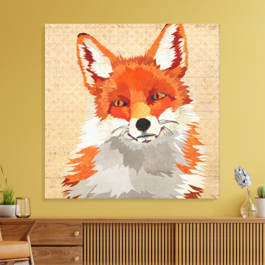 Red Fox Leinwand (Insitu (Wohnzimmer))