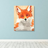 Red Fox Leinwand (Insitu (Holzboden))