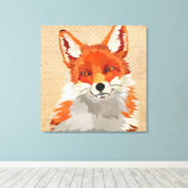 Red Fox Leinwand (Insitu (Holzboden))