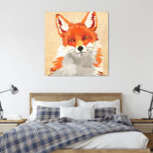 Red Fox Leinwand (Insitu (Schlafzimmer))