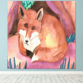 Red Fox 🦊 Leinwanddruck (Insitu (Holzboden))