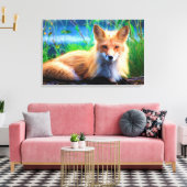 Red Fox Leinwanddruck (Insitu (Wohnzimmer))