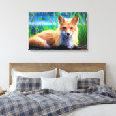 Red Fox Leinwanddruck (Insitu (Schlafzimmer))