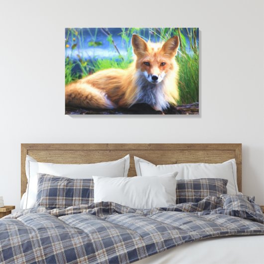 Red Fox Leinwanddruck (Insitu (Schlafzimmer))