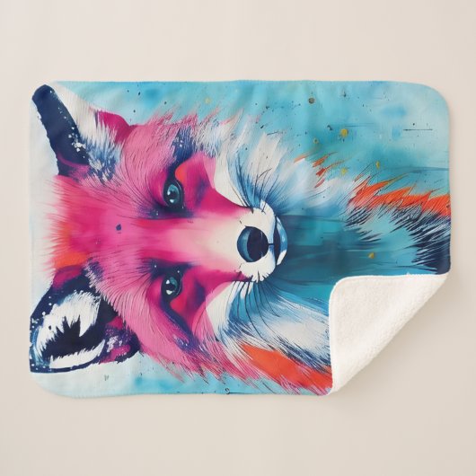 Red Fox Magnet Sherpadecke (Vorderseite (Horizontal))