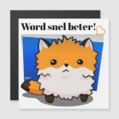 Red Fox Magneteinladung (Vorne/Hinten)