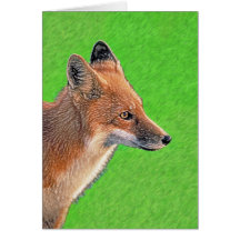 Red Fox Malerei - Original Wildlife Art
