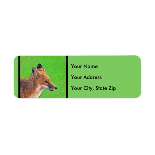 Red Fox Malerei - Original Wildlife Art (Vorne)